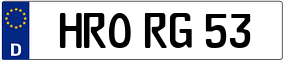 Trailer License Plate